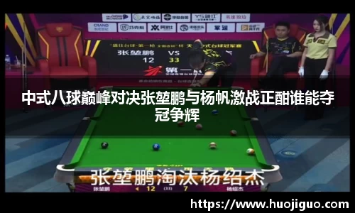 中式八球巅峰对决张堃鹏与杨帆激战正酣谁能夺冠争辉